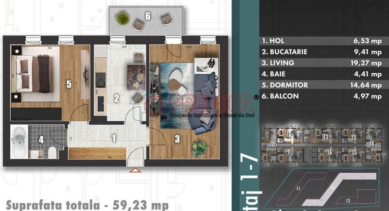 Berceni, stradal Metalurgiei, promotie apartament 2 camere, comision 0%.